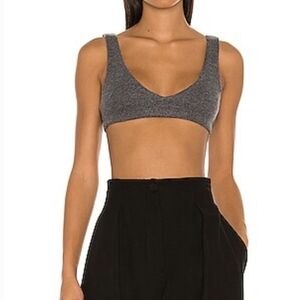 DONNI. Sweater Bra Top In Jet